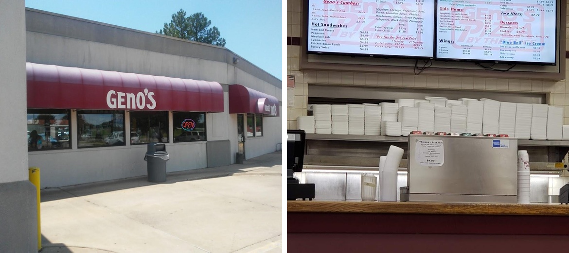 Geno's Pizza By The Slice Menu