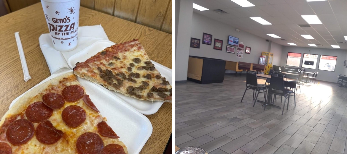 Geno's Pizza By The Slice Menu